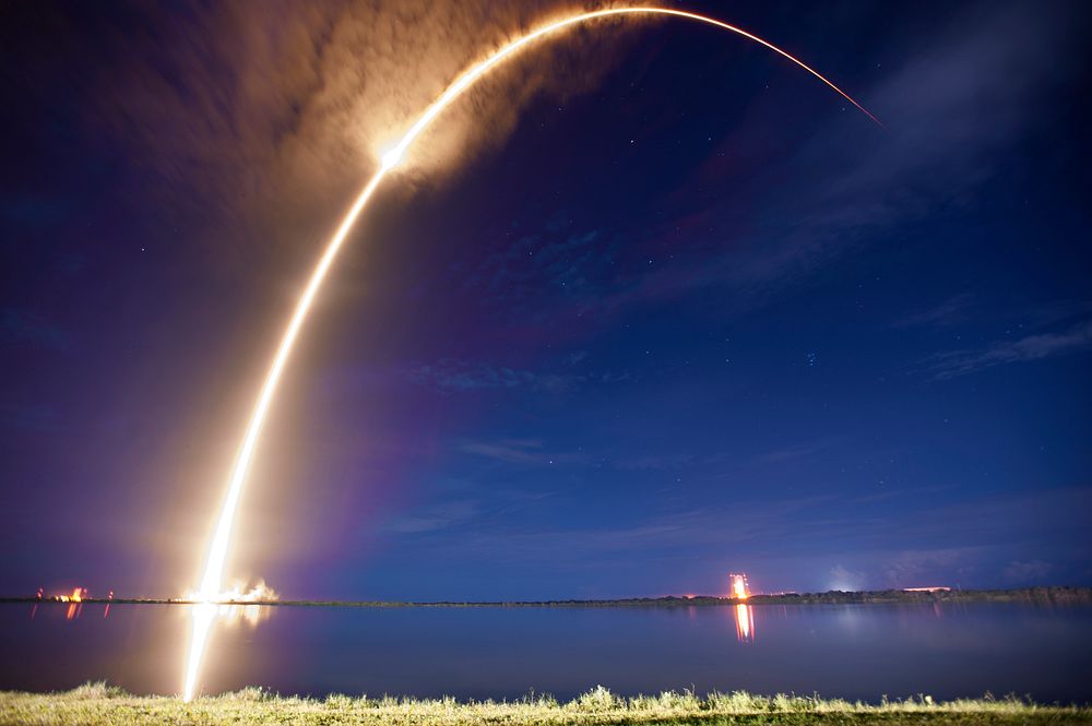 ASIASAT 6 (2014). Original from Official SpaceX Photos. Digitally enhanced by rawpixel.