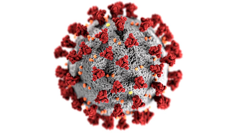 Ultrastructural morphology shown by coronavirus. Original image sourced from US Government department: Public Health Image…