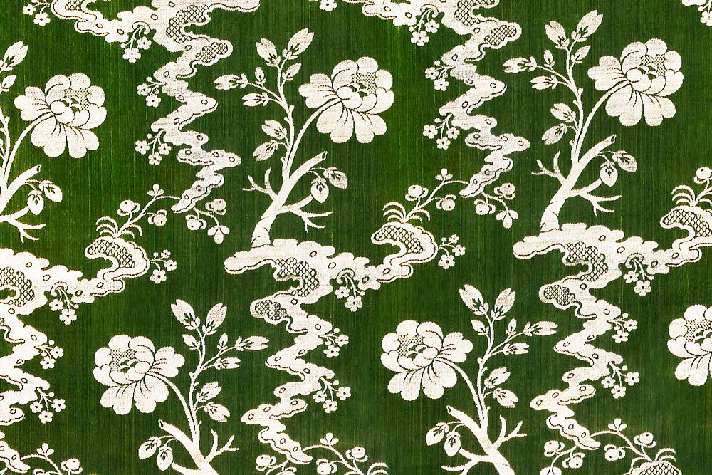 Green leaves pattern botanical background