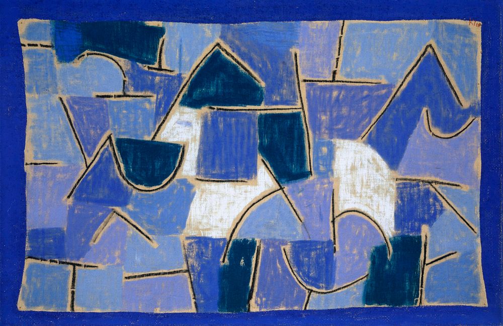 Blue night (1937) painting in high resolution by Paul Klee. Original from the Kunstmuseum Basel Museum. Digitally enhanced…
