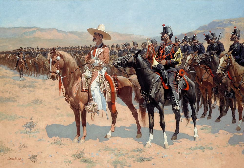 The Mexican Major (1889) by Frederic Remington. The Art Institute of Chicago. Digitally enhanced by rawpixel.
