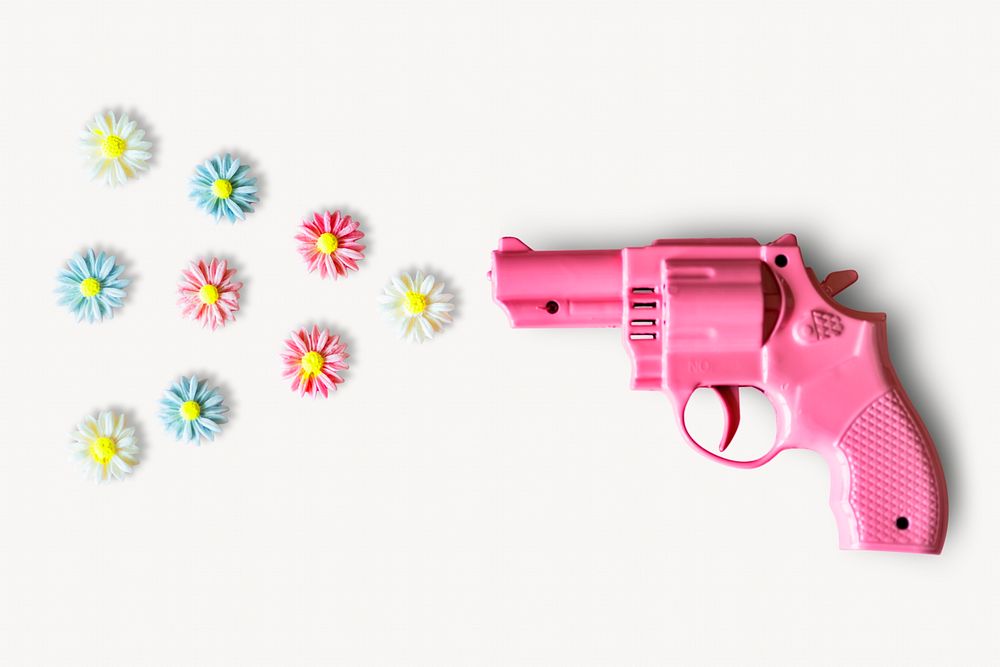 Pink toy gun, object design