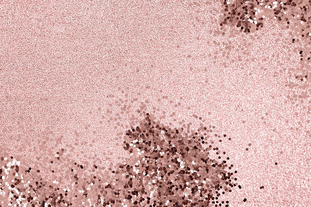 Glitter confetti on a pink background