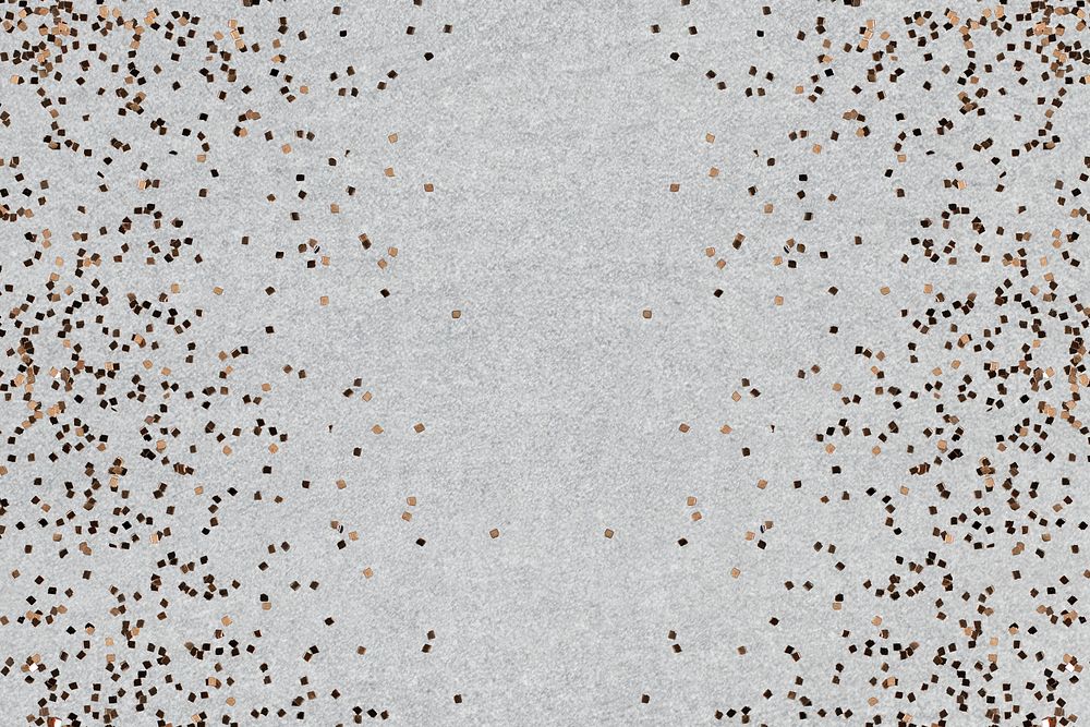 Confetti frame on a gray background 