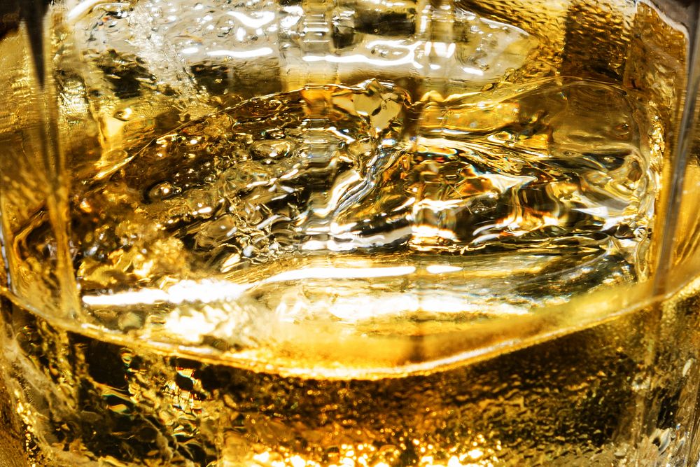 Golden brown liquid background image
