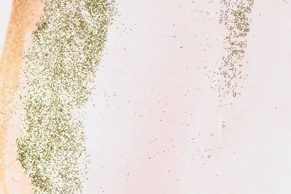 Gold glitter pink feminine wallpaper background