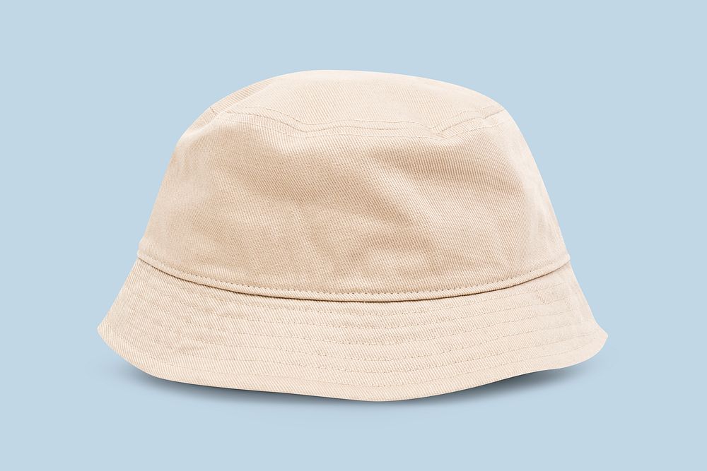 Beige bucket hat unisex accessory