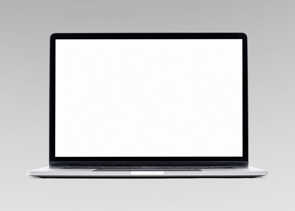 Laptop screen mockup digital device