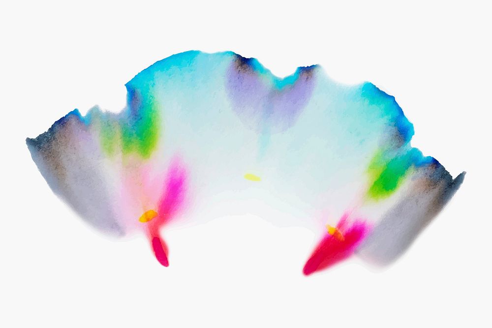 Aesthetic abstract chromatography art vector element