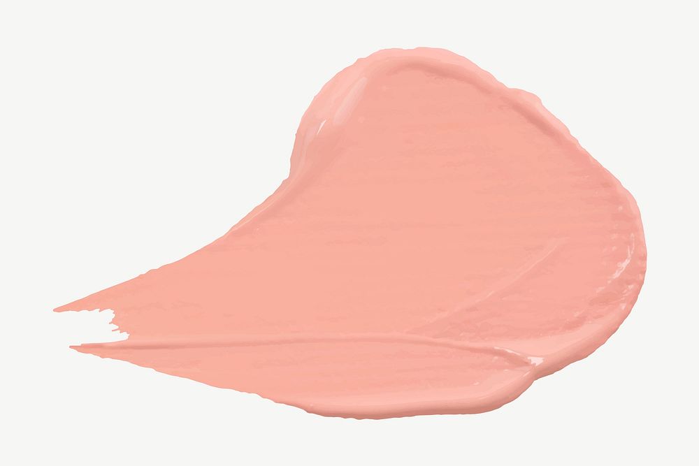 Pink acrylic paint textured vector brush stroke creative art graphic