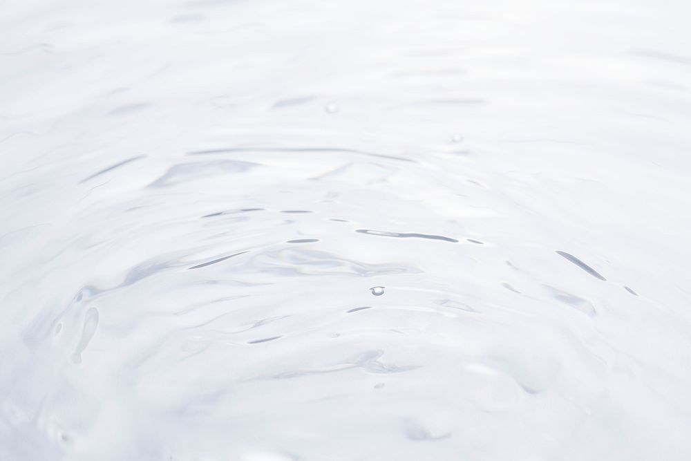 Water ripple texture background, white design