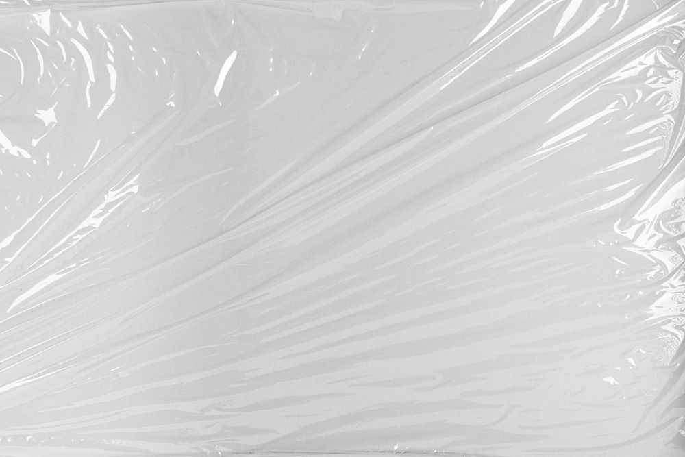 White background, plastic wrap texture design