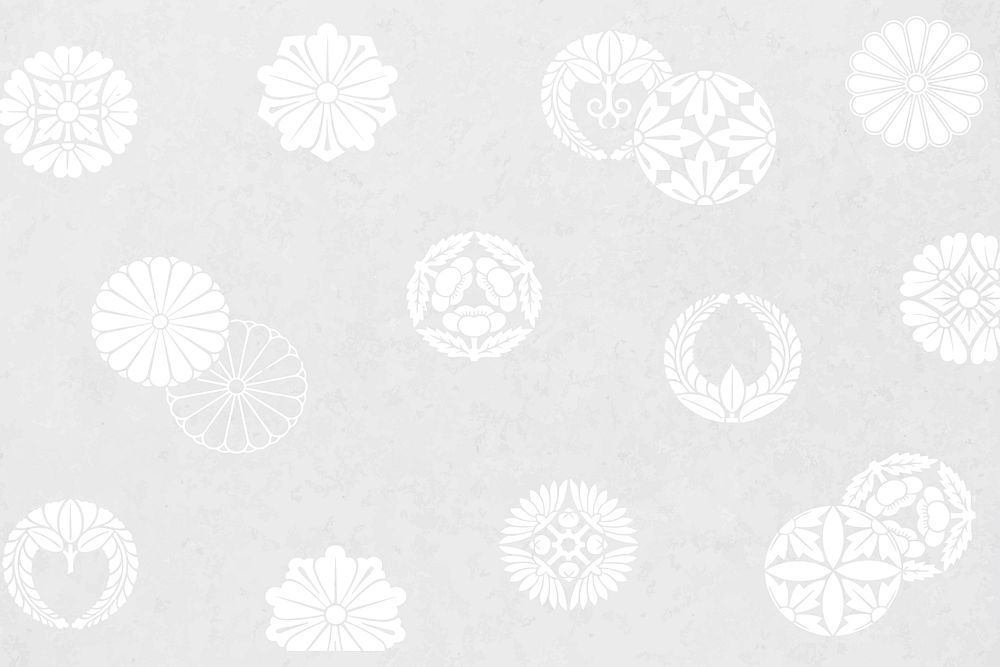 Vintage Japanese silver pattern vector, remix from original artwork