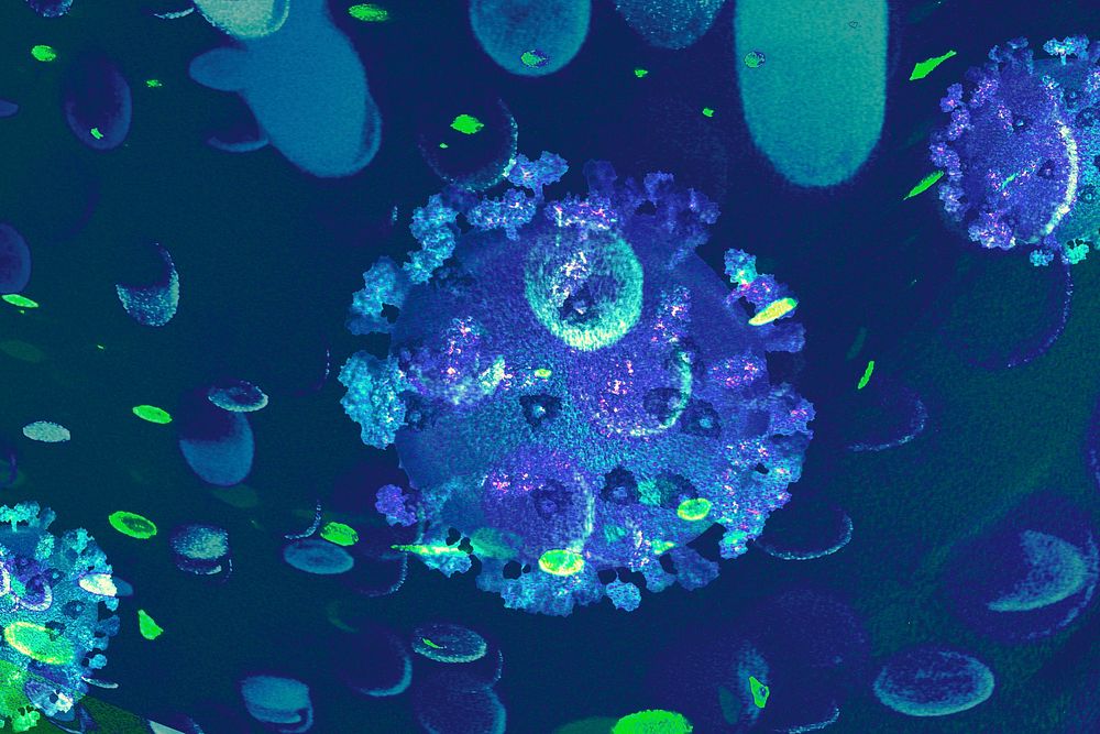 Blue infectious coronavirus outbreak 