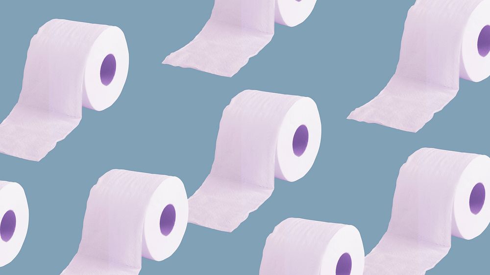 Tissue paper rolls patterned background illustration