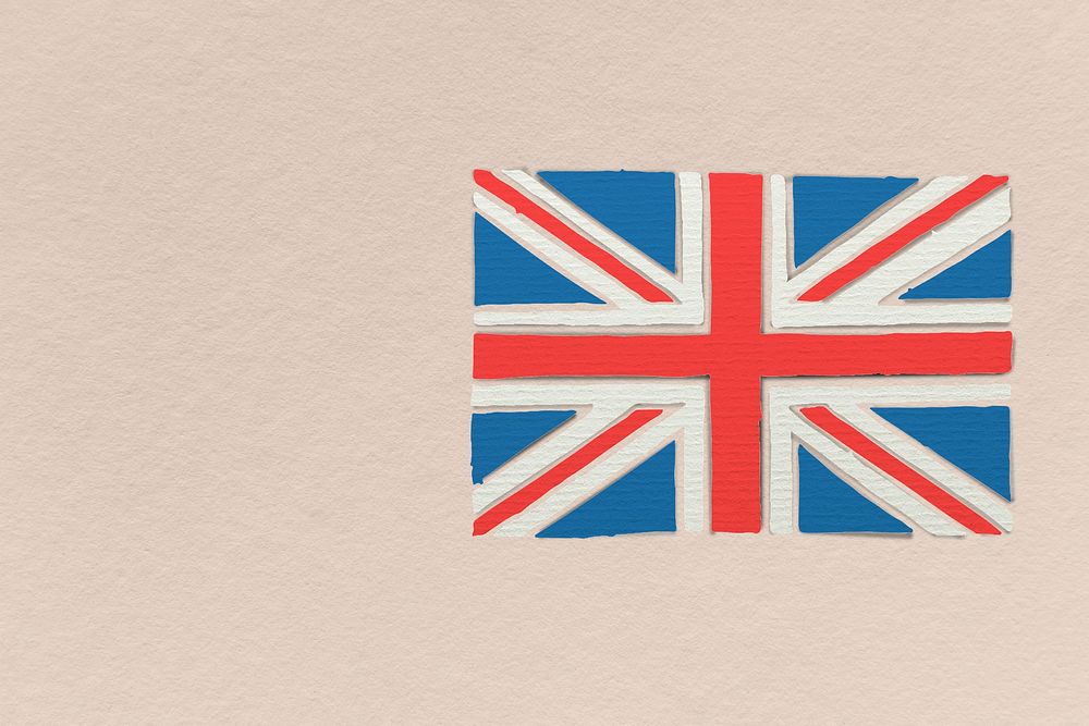 The Union Jack, Great Britain flag social banner