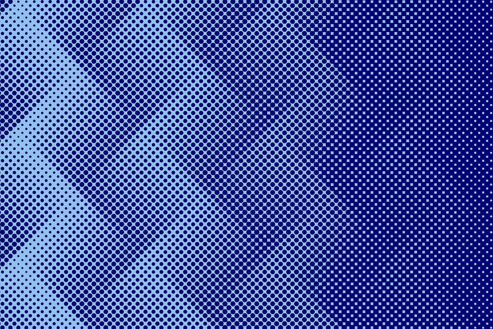 Geometrical patterned blue halftone background