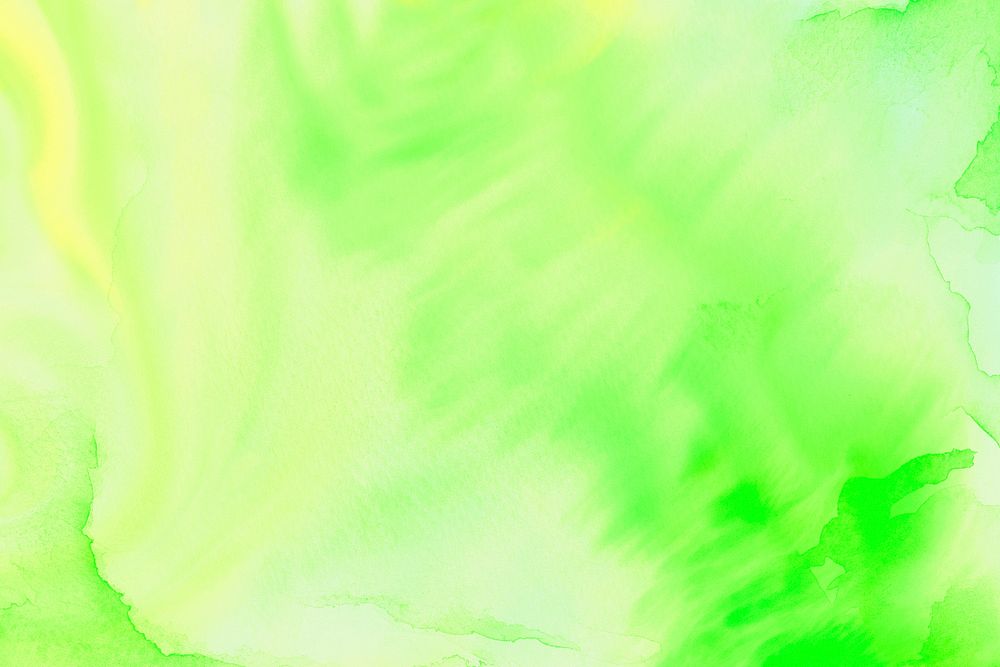 Yellowish green watercolor textured background