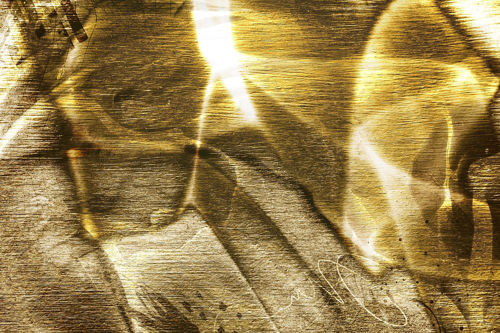 Silky golden fabric textured background