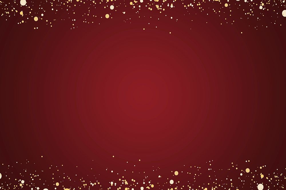 Red plain background with gold glittery