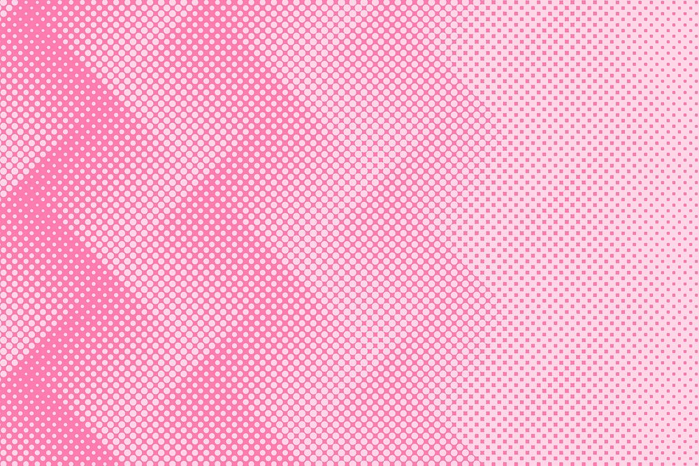 Halftone pink geometric patterned background