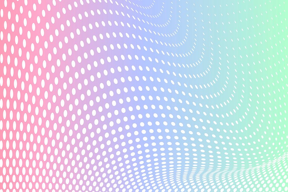 Colorful gradient background halftone style