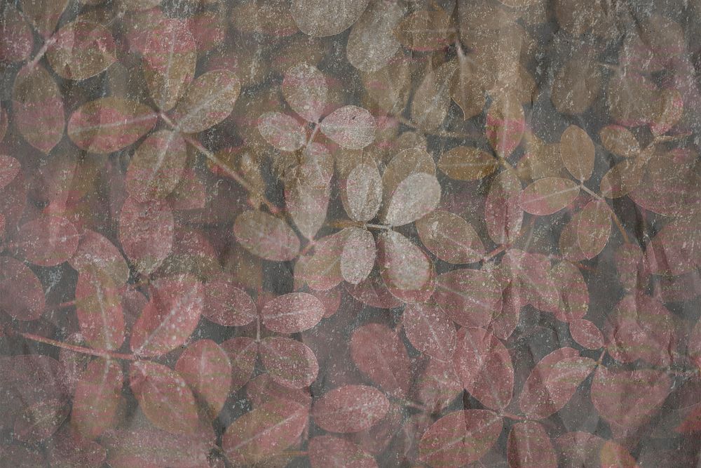 Grungy leaves textured background design