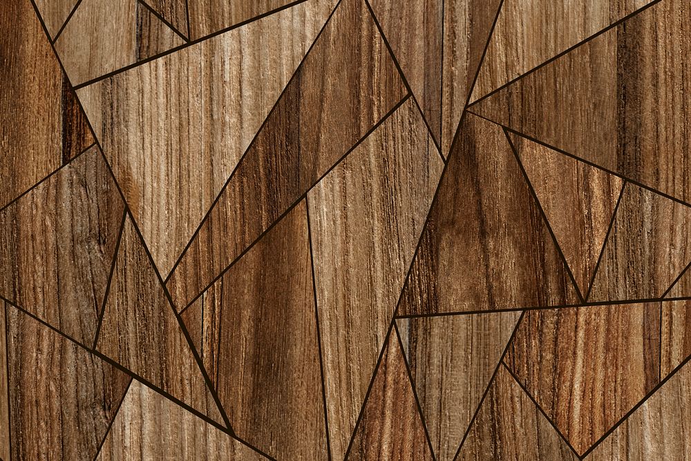 Modern wooden mosaic textured background