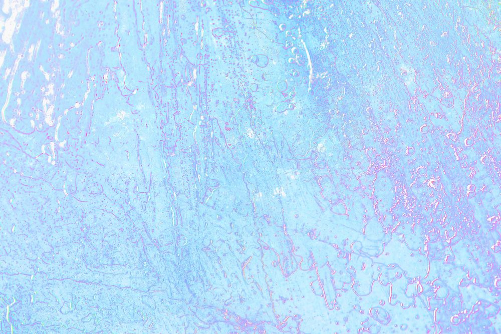 Blue background ice surface texture holographic
