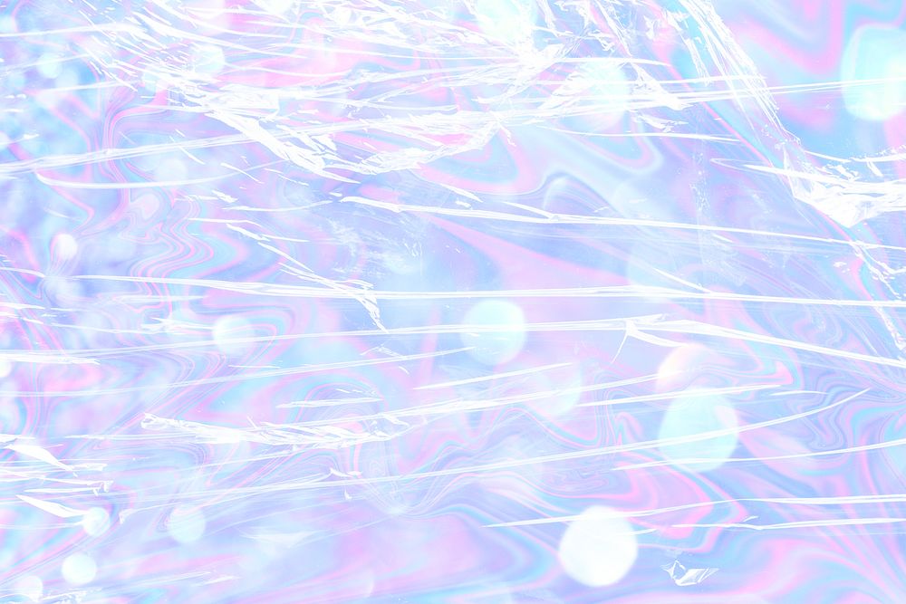 Plastic wrap texture background holographic glitter