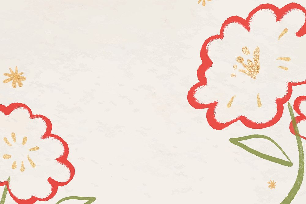 Chinese National Day flower border frame vector