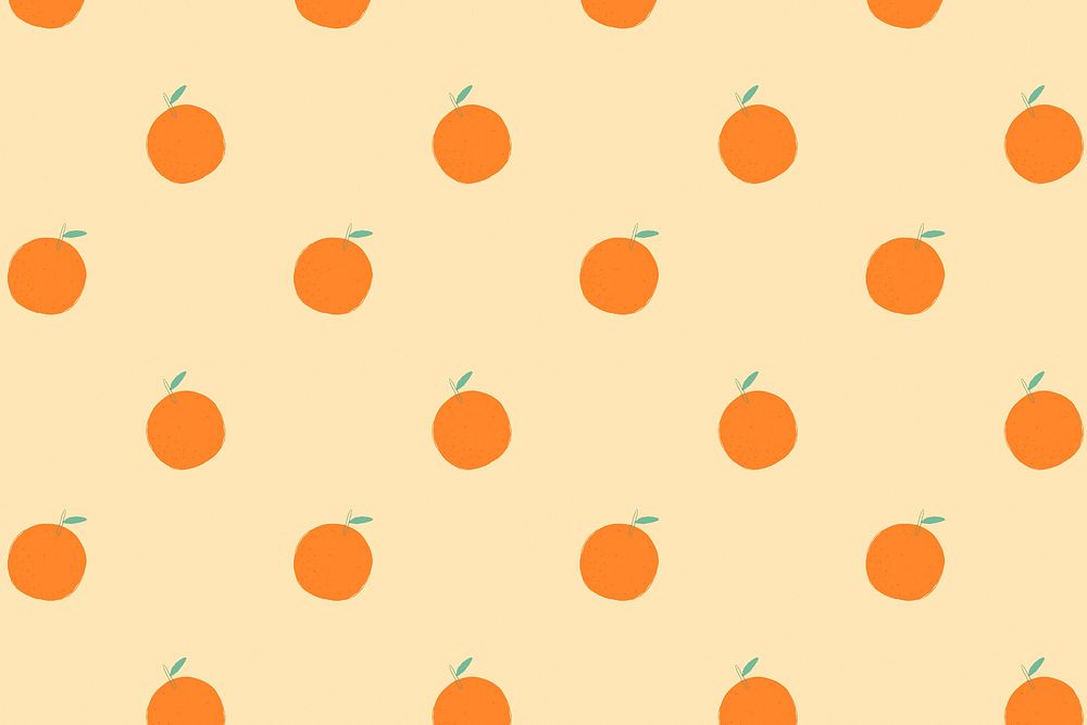 Seamless orange pattern pastel background