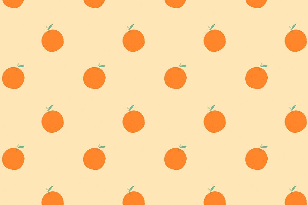 Vector seamless orange pattern pastel background
