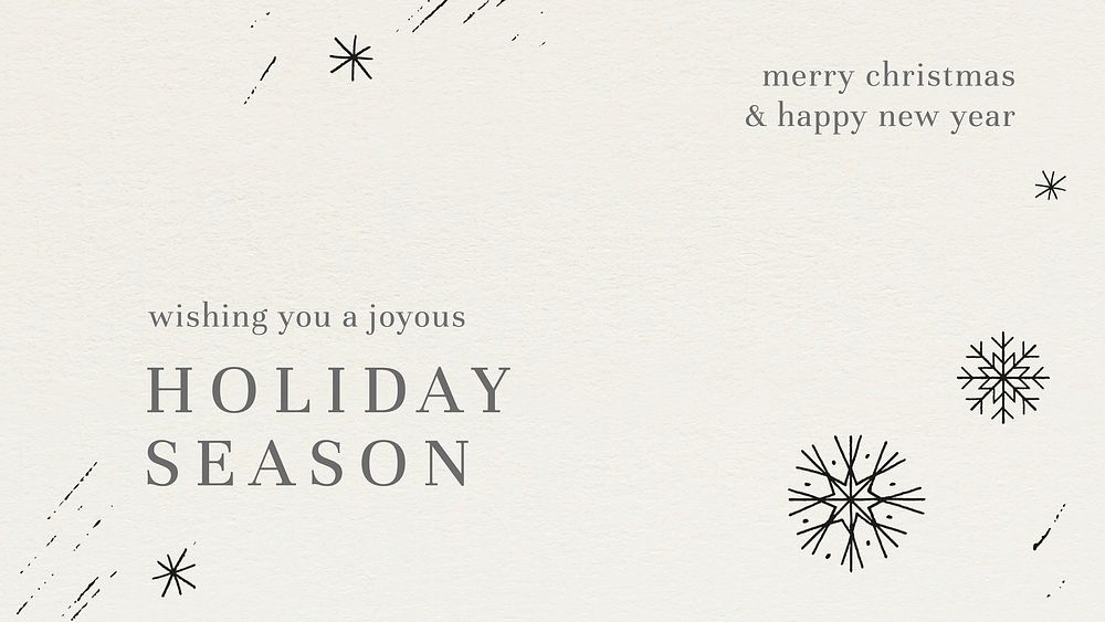 Holiday season greetings card vector snowflakes pattern