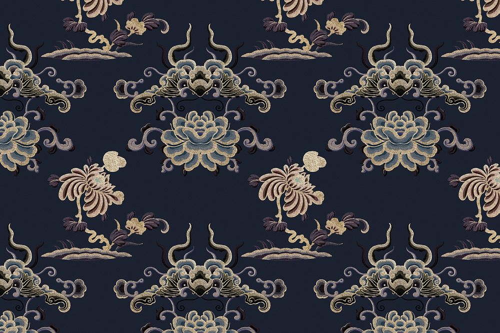 Chinese traditional floral pattern background