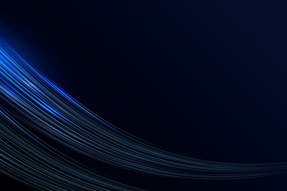 Futuristic blue glowing neon wave background