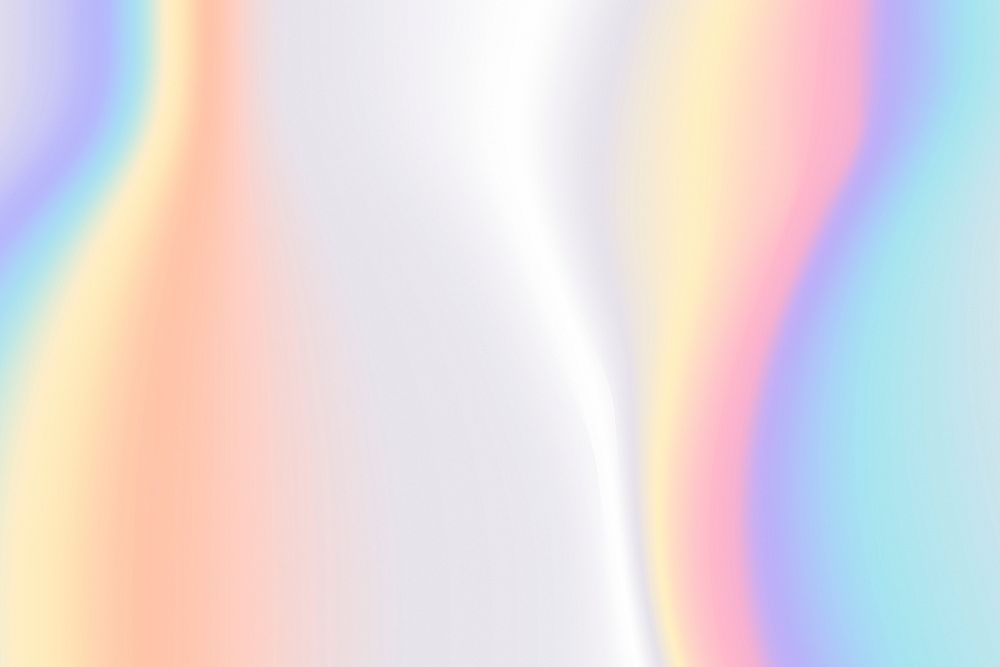 Colorful holographic silvery pastel background