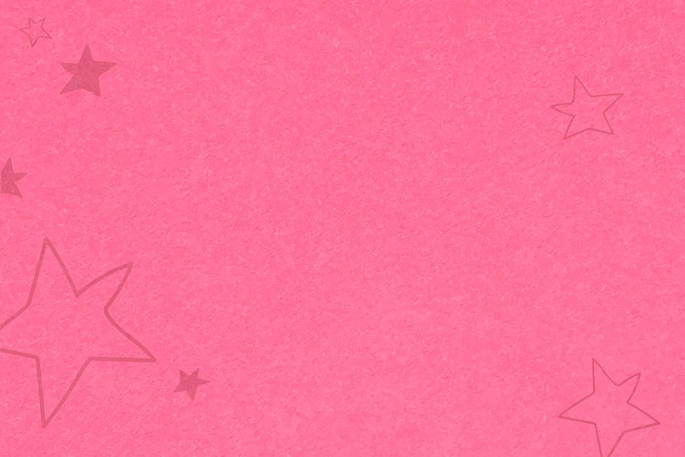 Stars hot pink artsy on textured wallpaper