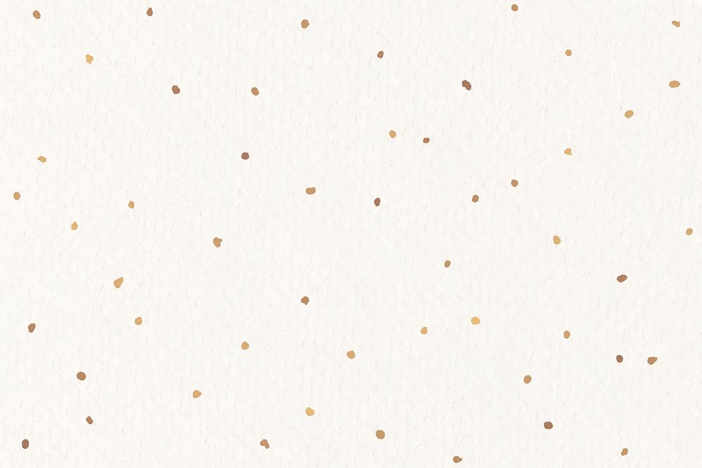 Gold dots beige background psd festive wallpaper