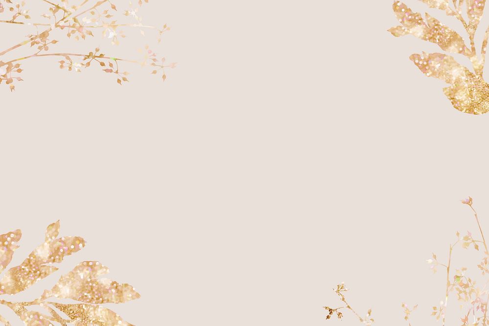 Luxury gold leaf background vector celebration wallpaper