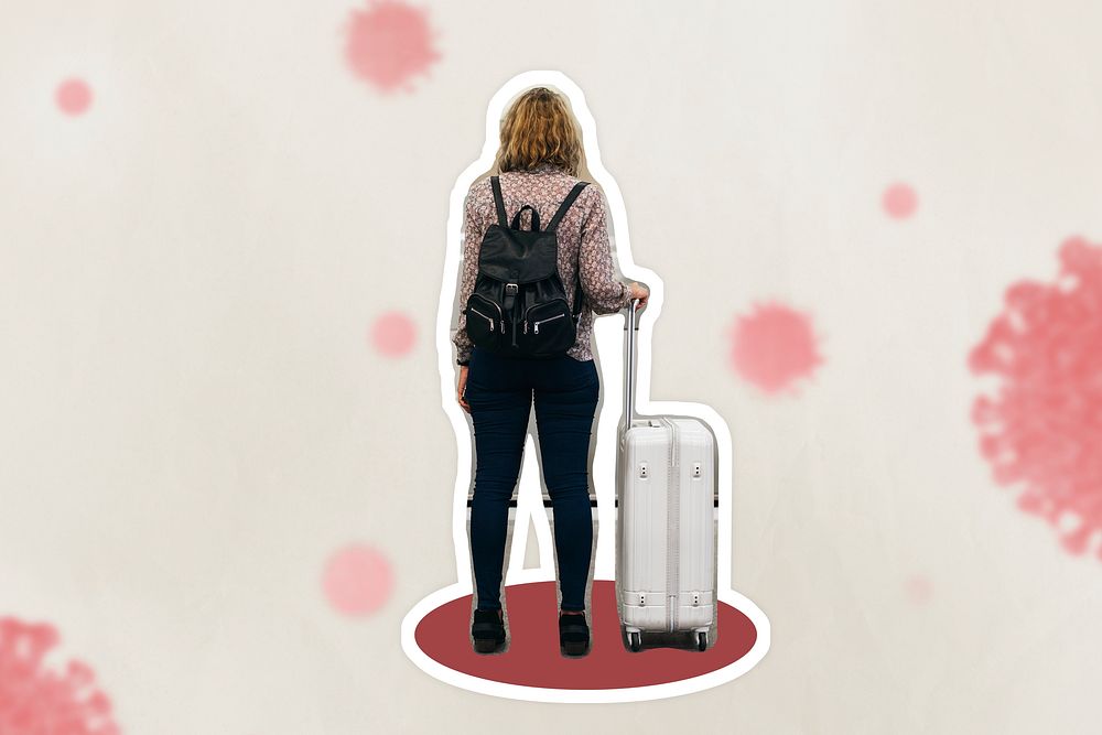 Woman travel abroad during COVID-19 pandemic