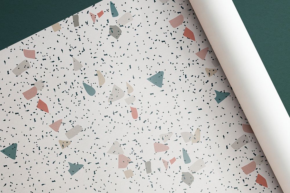 Terrazzo paper wrap background