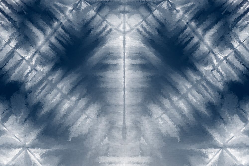 Shibori background with indigo blue pattern
