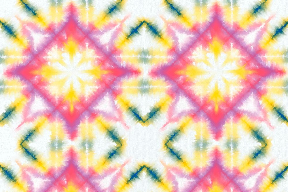 Tie dye pattern background vector with colorful watercolor paint