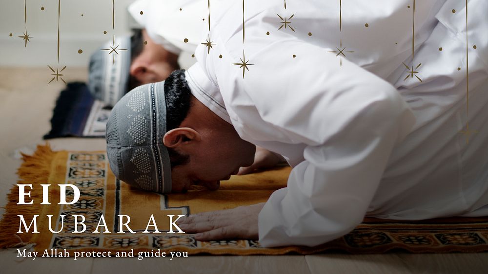 Eid Mubarak blog banner with greeting 