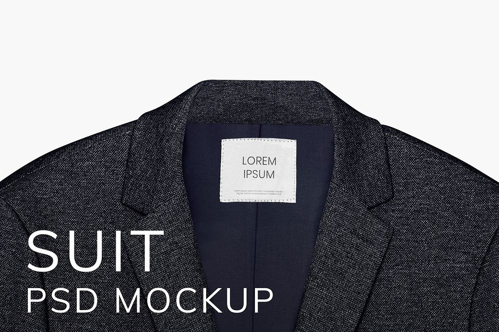 Men’s blazer mockup psd business wear fashion