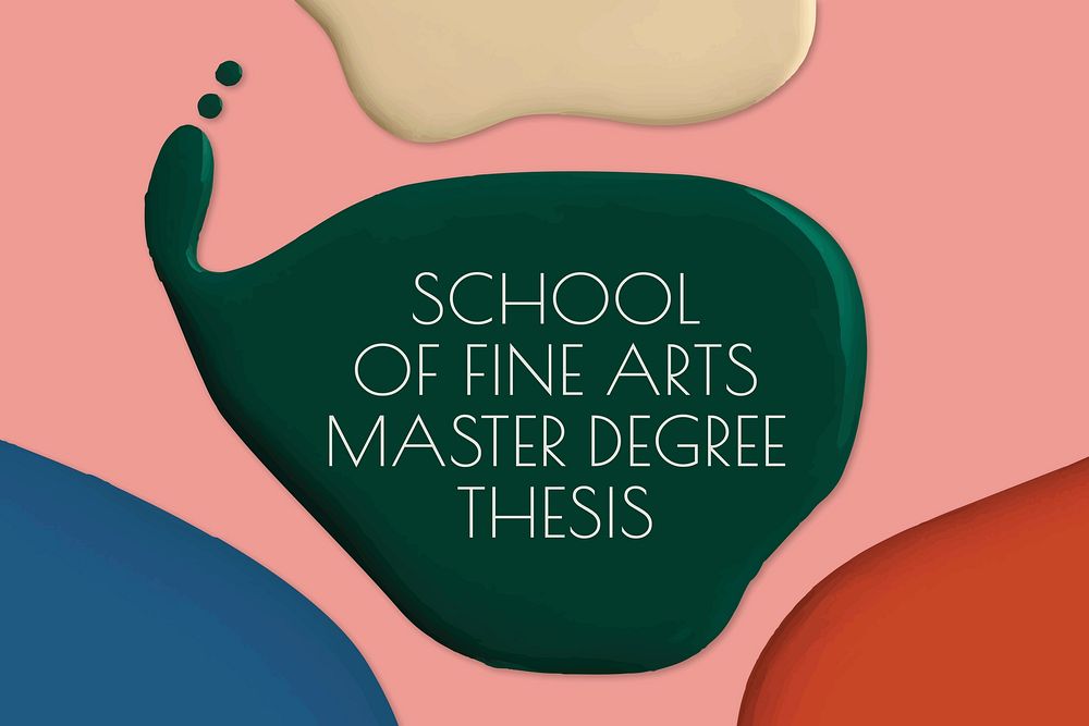 Fine arts school template vector color paint abstract ad banner