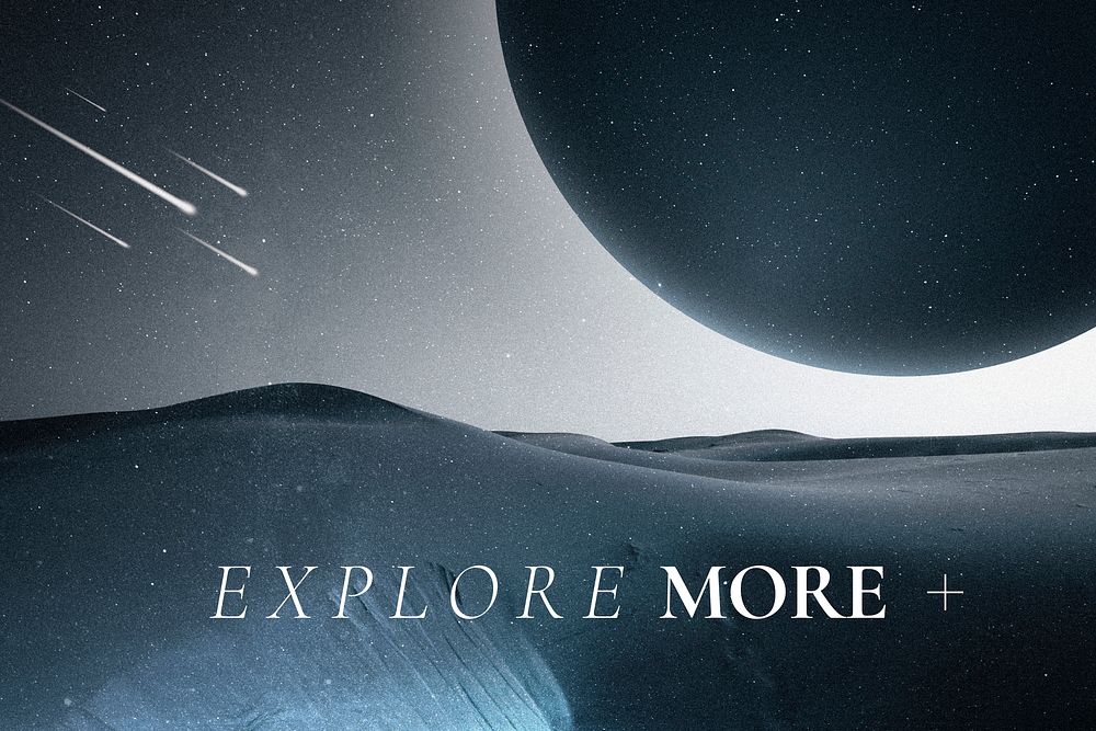 Explore inspirational quote template vector galaxy aesthetic blog banner