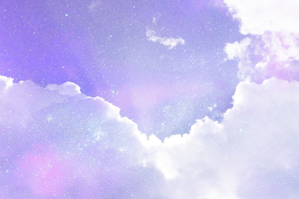 ☁️✨ Aesthetic Spacey Purple-Pink Clouds Desktop Wallpaper HD