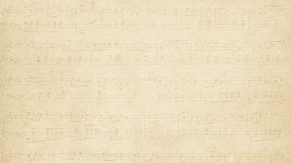 Vintage desktop wallpaper, HD background with faded musical note